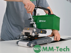 Επιδείξη Συγκόλλησης Ραφής Γεωμεμβράνης με Συγκολλητήρα Θερμής Σφήνας Βαρέως Τύπου SWT-Ns900