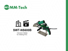 SWT-NS600B μηχανή συγκόλλησης με εξωρρύπανση σε δράση! εύκολο χειρισμό ζύγισης χοντρών γεωμεμβρανών