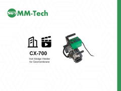 Συγκολλητής γεωμεμβράνης HDPE 1.0-4.0mm Hot Wedge CX700 Πλήρης Ισχύς 2400W