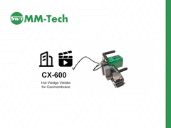 220V CX600 Μηχανή Συγκόλλησης Γεωμεμβράνης με Θερμή Σφήνα 1.4 Kw