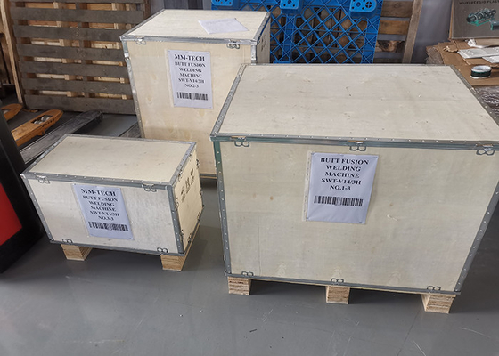 Hdpe 90mm - 250mm μηχανή συγκόλλησης τήξης άκρης σωλήνων 4.25kw