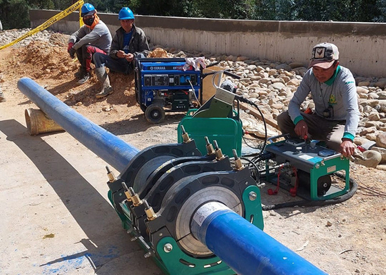 Hdpe σωλήνων 355mm μηχανή συγκόλλησης τήξης άκρης 6.25kw