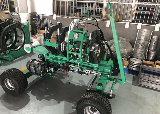 Χρονόμετρο 450mm Hdpe μηχανή συγκόλλησης τήξης άκρης σωλήνων 8.38kw