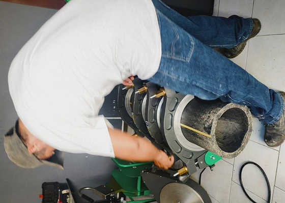 3» -» Hdpe 14 υδραυλική μηχανή συγκόλλησης τήξης άκρης σωλήνων 220V
