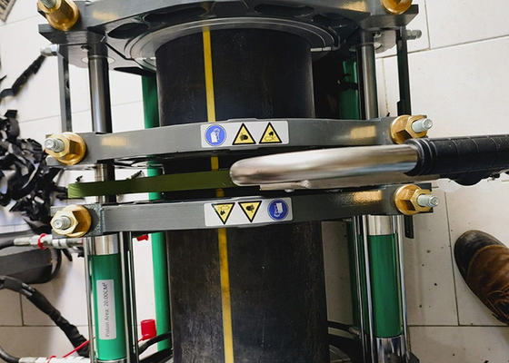 Hdpe πολυπροπυλενίου υδραυλική μηχανή συγκόλλησης άκρης σωλήνων με το χρονόμετρο