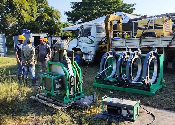 Εξοπλισμός συγκόλλησης σωλήνων HDPE 2.2Kw ISO12176 Standard DVS2207 για γεωργική άρδευση
