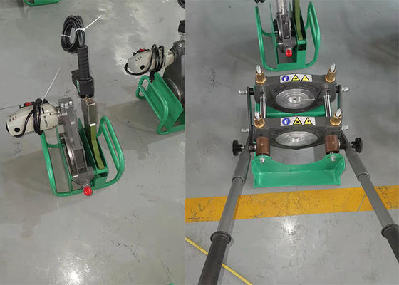 220V 50Hz 40110mm χειρωνακτική μηχανή συγκόλλησης τήξης άκρης σωλήνων PE