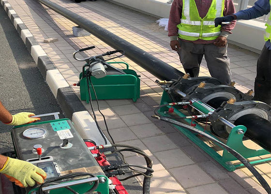 Hdpe πολυαιθυλενίου χειρωνακτική μηχανή συγκόλλησης τήξης άκρης σωλήνων αερίου τοποθετήσεων σωληνώσεων