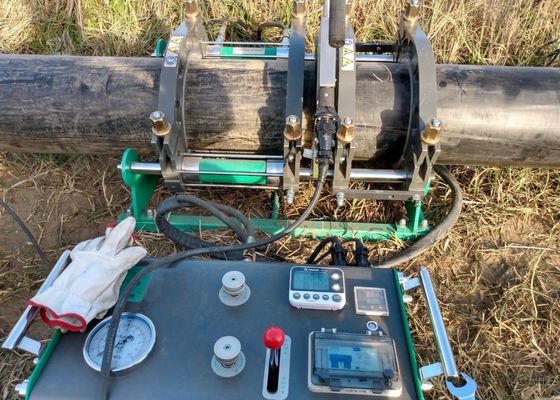 Hdpe 110mm πολυ μηχανή συγκόλλησης σωλήνων pe τήξης άκρης