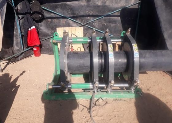 Καυτό λειωμένο μέταλλο 160mm χειρωνακτική Hdpe μηχανή συγκόλλησης σωλήνων