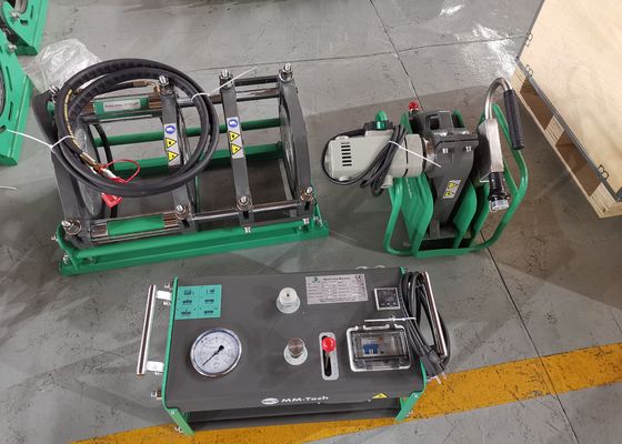 Hdpe πολυ μηχανή συγκόλλησης τήξης άκρης σωλήνων χειρωνακτική