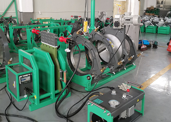 Hdpe υδραυλική μηχανή τήξης άκρης αυτόματη για τη σωλήνωση