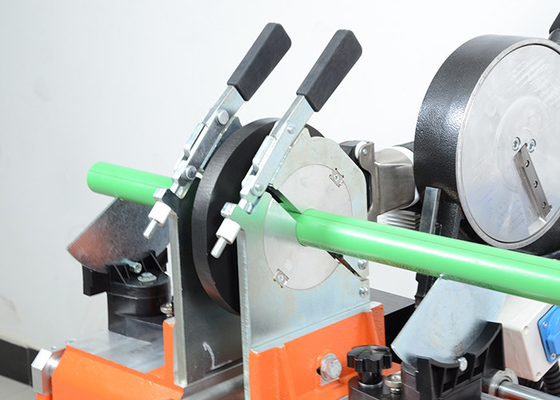 Hdpe τήξης άκρης 40160mm χειρωνακτική μηχανή συγκόλλησης σωλήνων 220v 60hz
