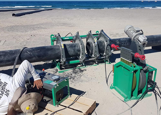 μηχανή συγκόλλησης τήξης άκρης 90250mm υδραυλική USB