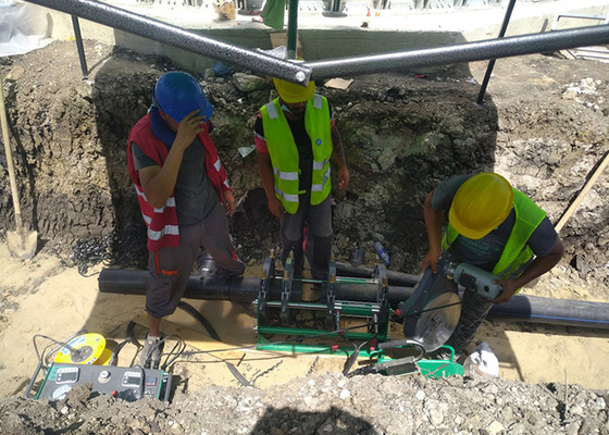 Hdpe σωλήνων 220V 315mm μηχανή τήξης άκρης υδραυλική
