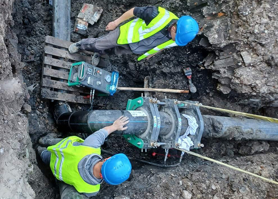 μηχανή συγκόλλησης τήξης άκρης 50160mm υδραυλική για Hdpe το σωλήνα