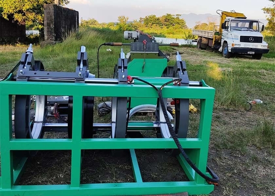 Εξοπλισμός συγκόλλησης σωλήνων HDPE 2.2Kw ISO12176 Standard DVS2207 για γεωργική άρδευση