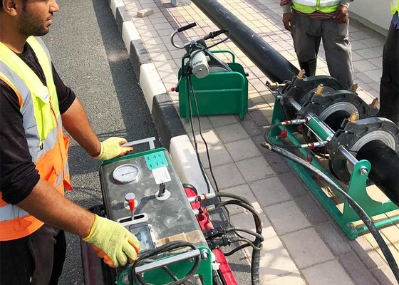Συγκολλητική μηχανή σωλήνων HDPE 200-450mm με αντίσταση, εγκεκριμένη σύμφωνα με το πρότυπο συγκόλλησης DVS 2207